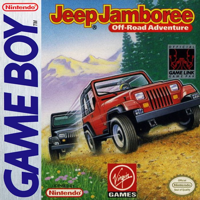 Jeep Jamboree box art for GameBoy