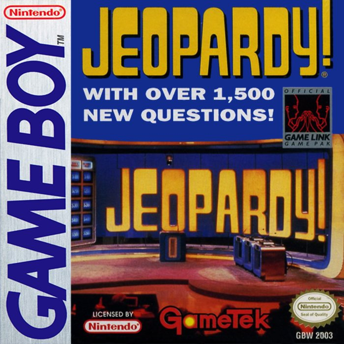 Jeopardy box art for GameBoy