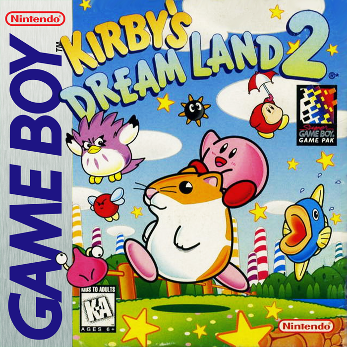 Kirby's Dream Land 2 [Player's Choice] box art for GameBoy