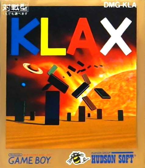 Klax box art for GameBoy