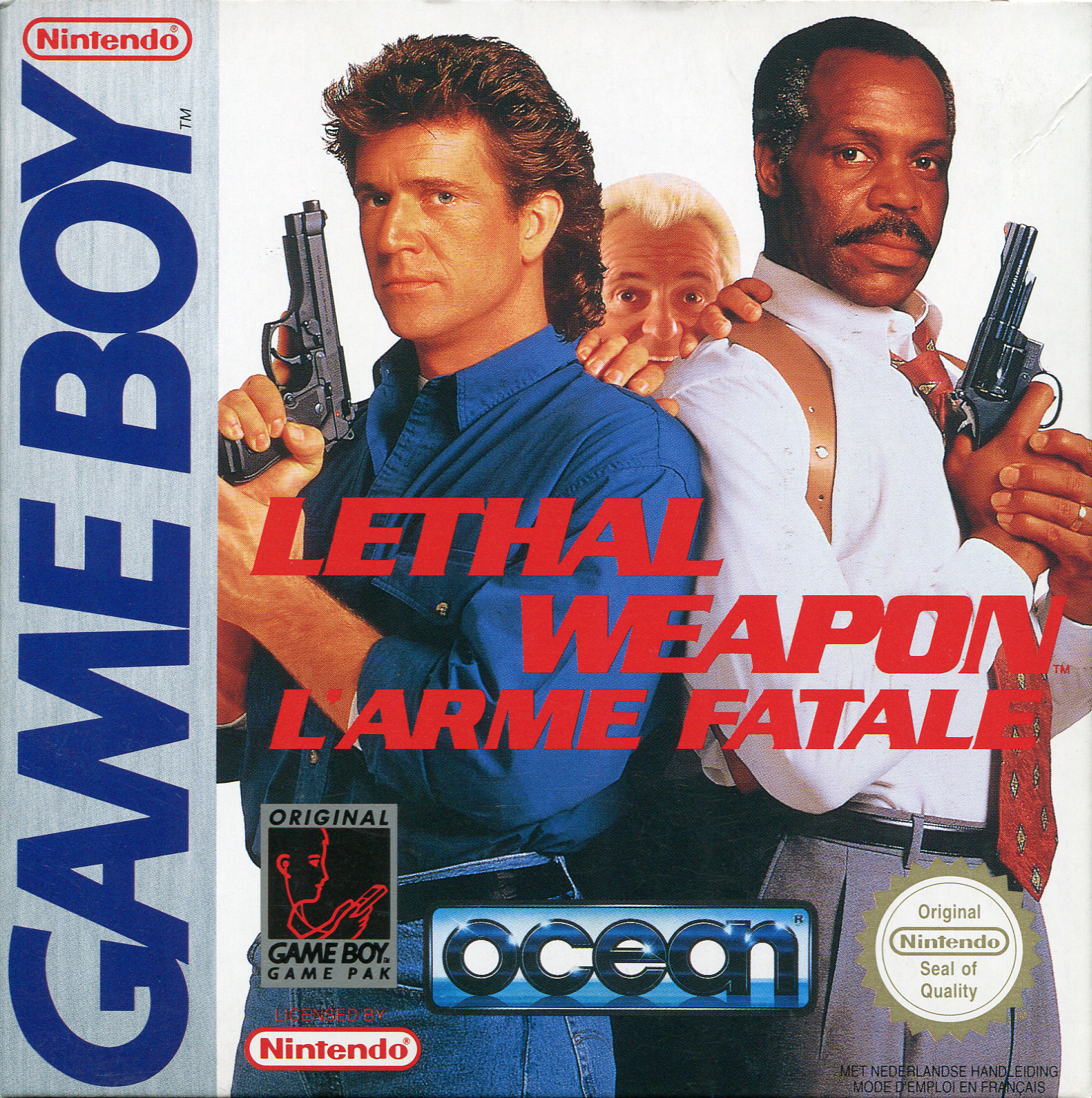 Lethal Weapon box art for GameBoy