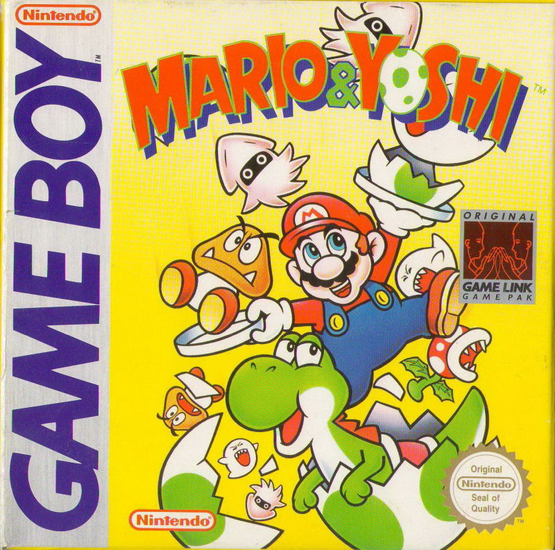 Mario & Yoshi box art for GameBoy