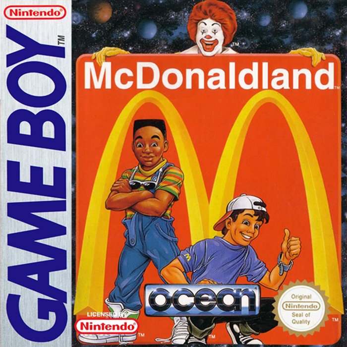 McDonaldland box art for GameBoy
