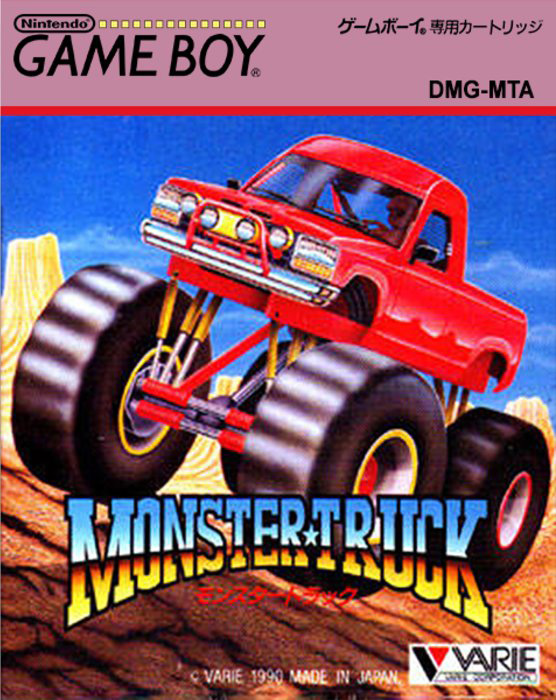 Monster Truck box art for GameBoy