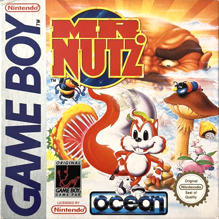 Mr. Nutz box art for GameBoy