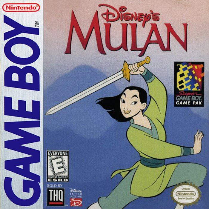 Mulan box art for GameBoy