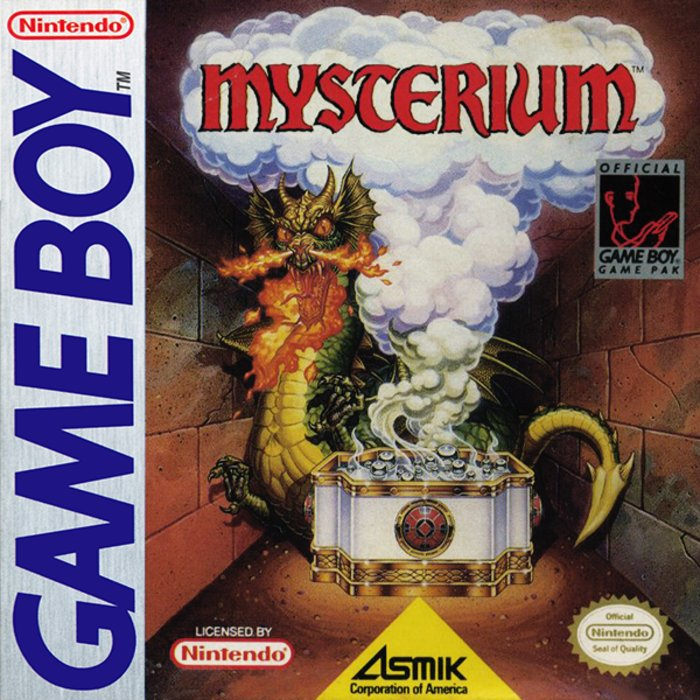 Mysterium box art for GameBoy