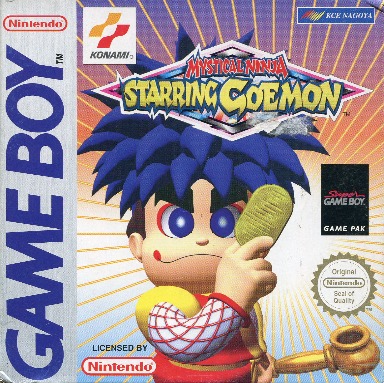 Mystical Ninja Starring Goemon box art for GameBoy