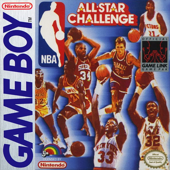 NBA All-Star Challenge box art for GameBoy
