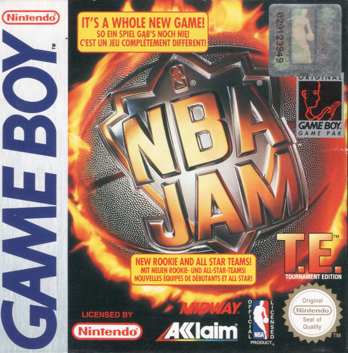 NBA Jam Tournament Edition box art for GameBoy