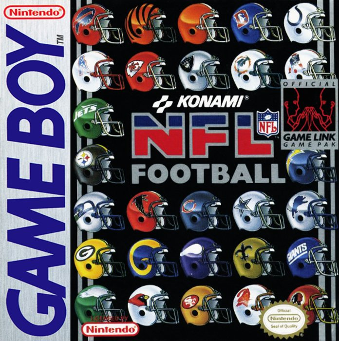 NFL Football box art for GameBoy