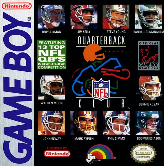 NFL Quarterback Club box art for GameBoy