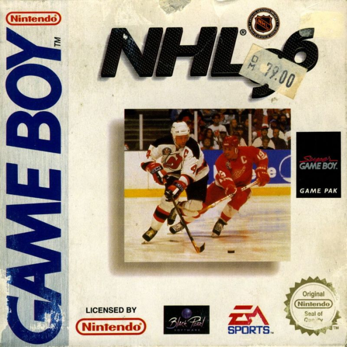 NHL 96 box art for GameBoy
