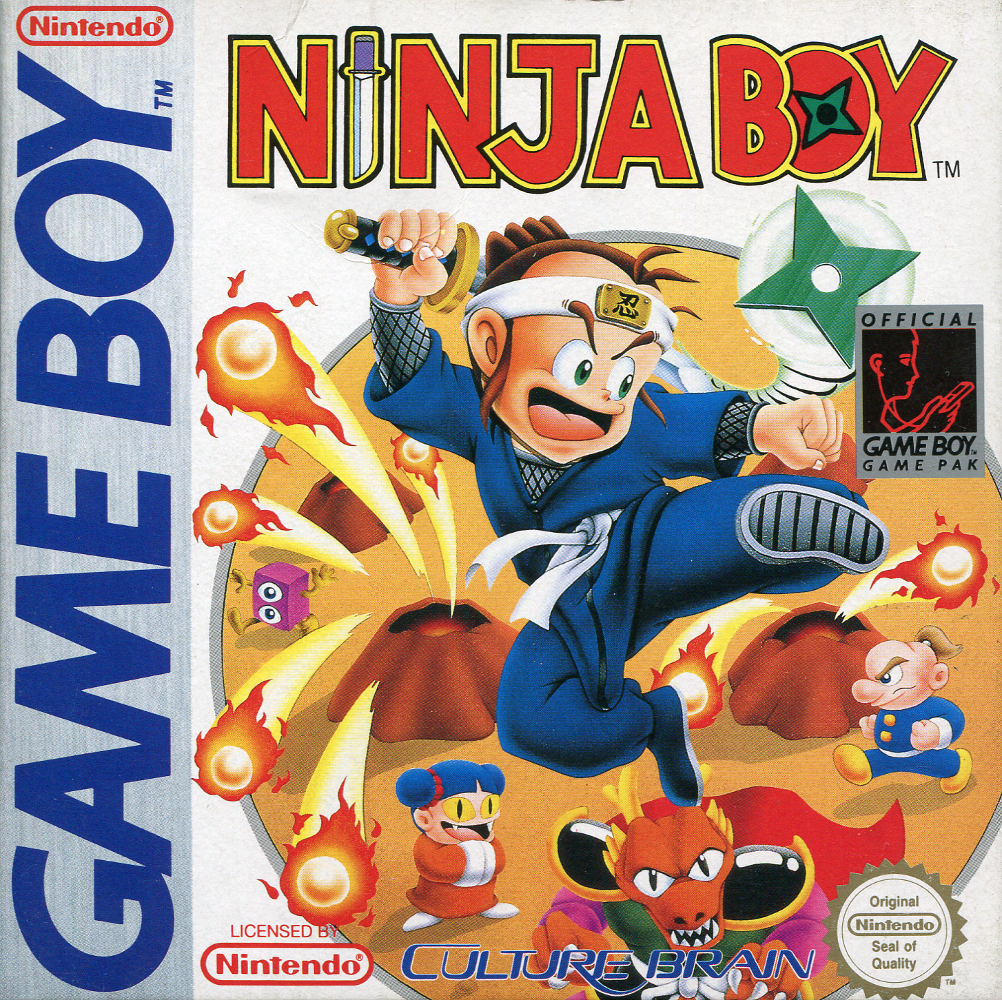 Ninja Boy box art for GameBoy