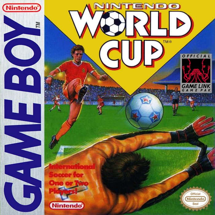 Nintendo World Cup box art for GameBoy