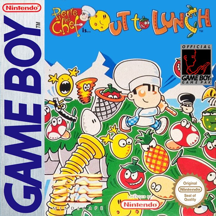 Out to Lunch box art for GameBoy