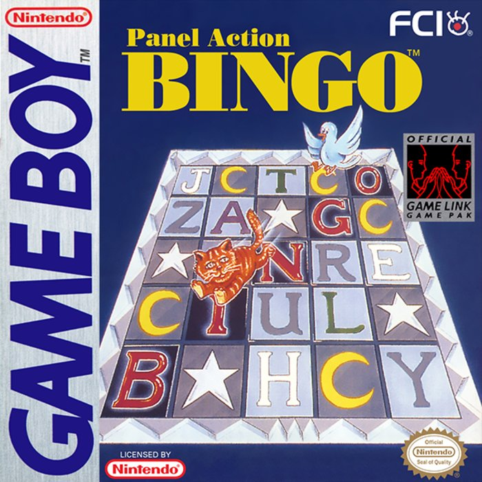 Panel Action Bingo box art for GameBoy