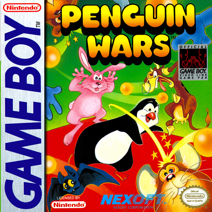 Penguin Wars box art for GameBoy