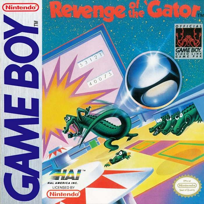 Pinball: Revenge of the 'Gator box art for GameBoy