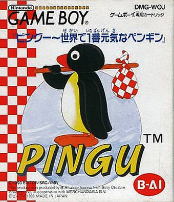 Pingu box art for GameBoy