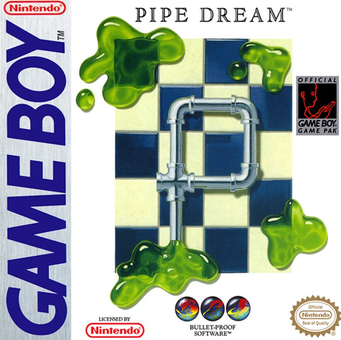 Pipe Dream box art for GameBoy