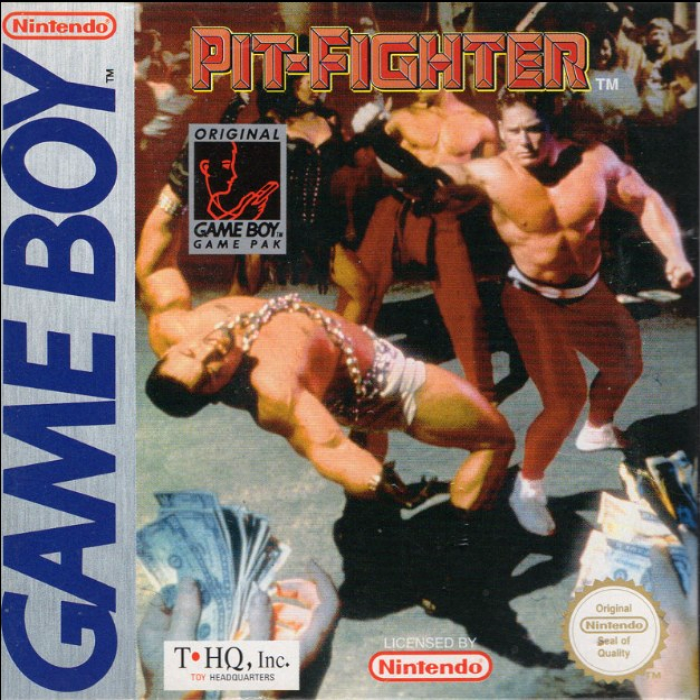 Pit-Fighter box art for GameBoy