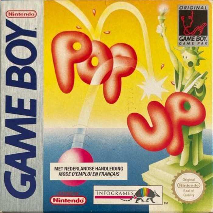 Pop Up box art for GameBoy