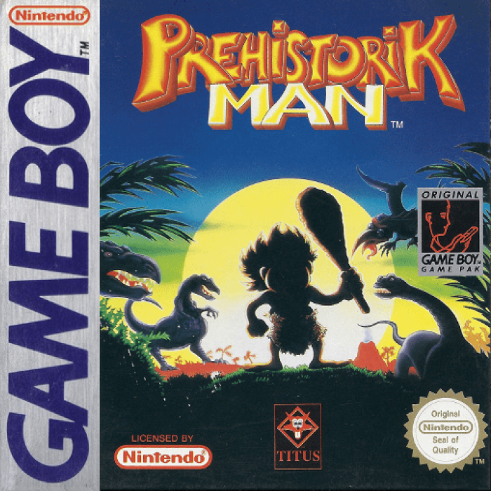 Prehistorik Man box art for GameBoy