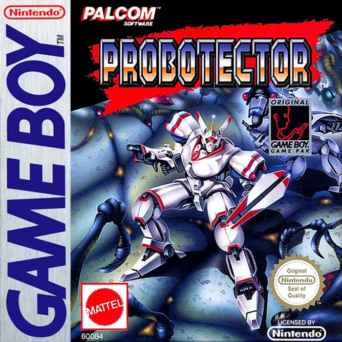Probotector box art for GameBoy