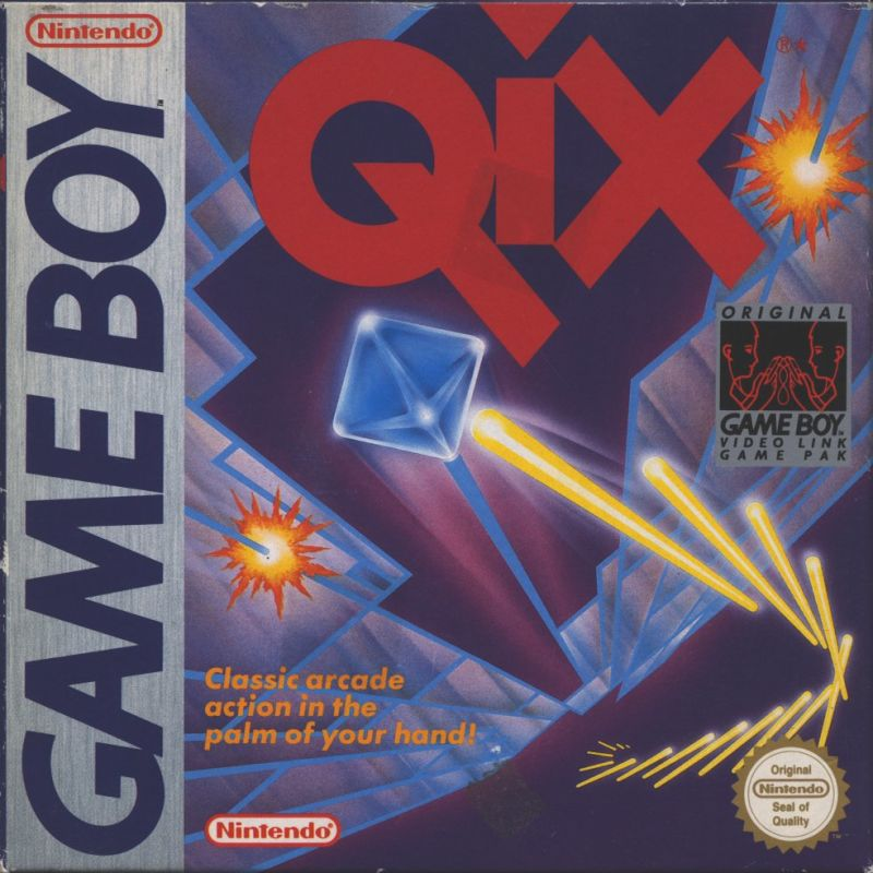 Qix box art for GameBoy