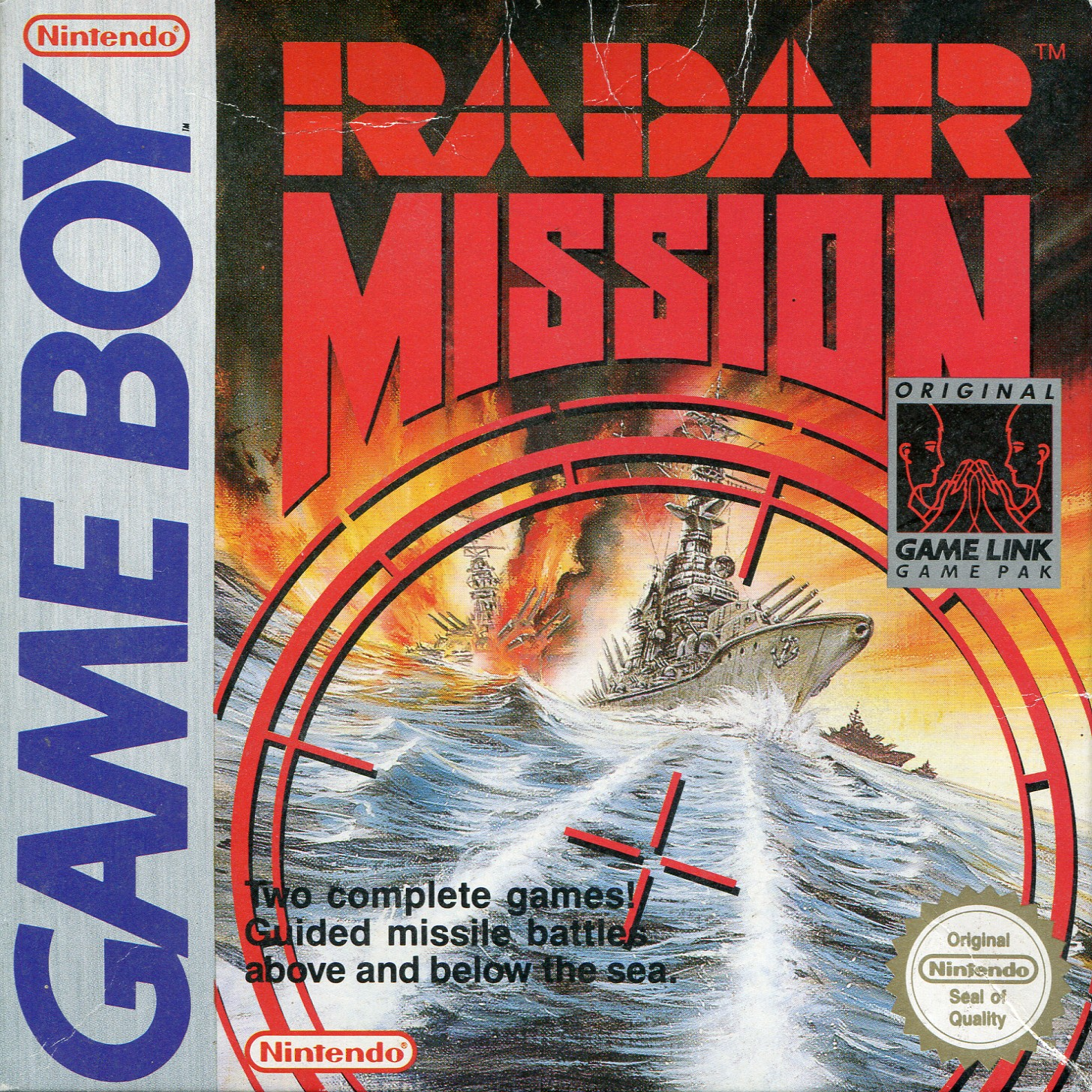 Radar Mission box art for GameBoy