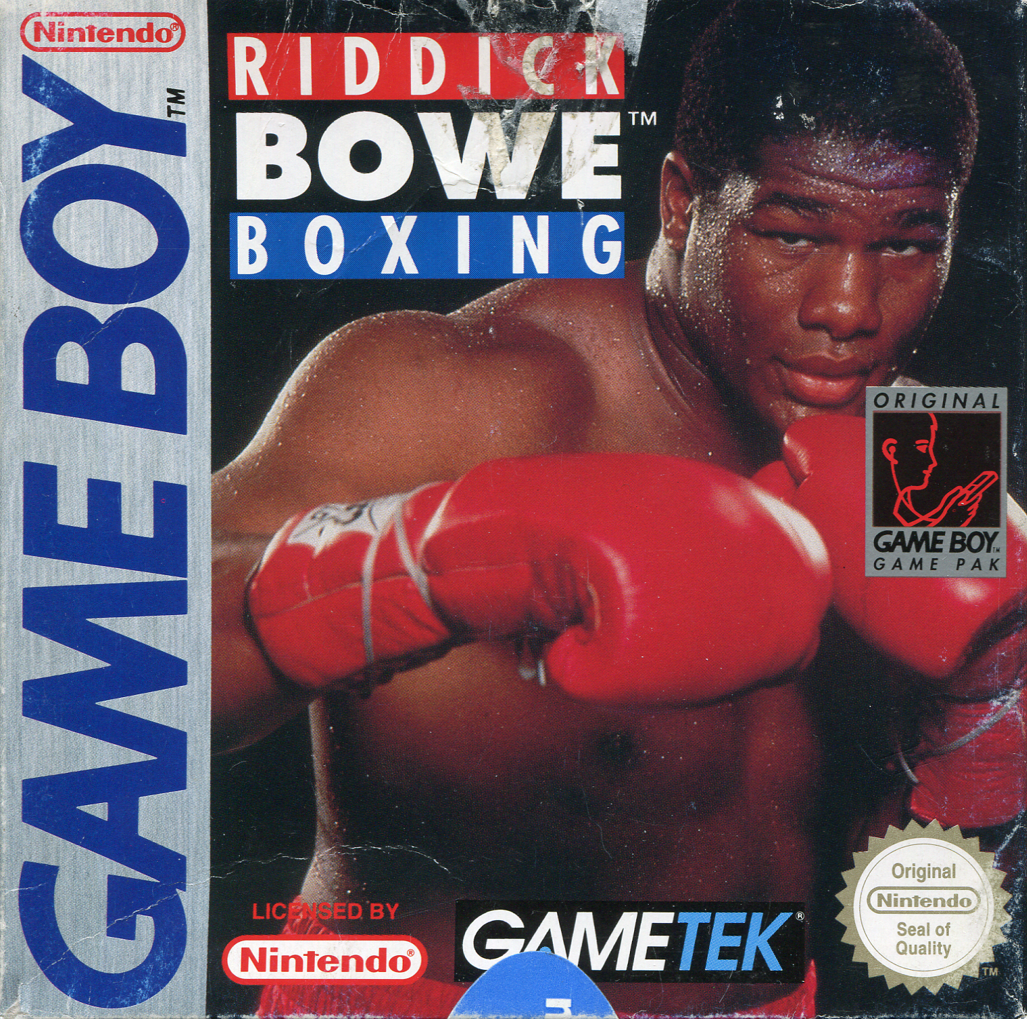 Riddick Bowe Boxing box art for GameBoy
