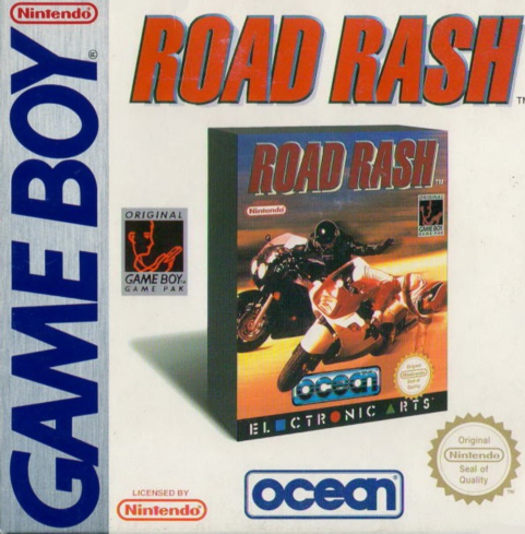 Road Rash box art for GameBoy