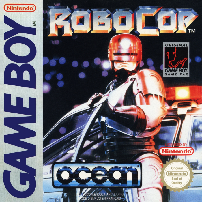 RoboCop box art for GameBoy