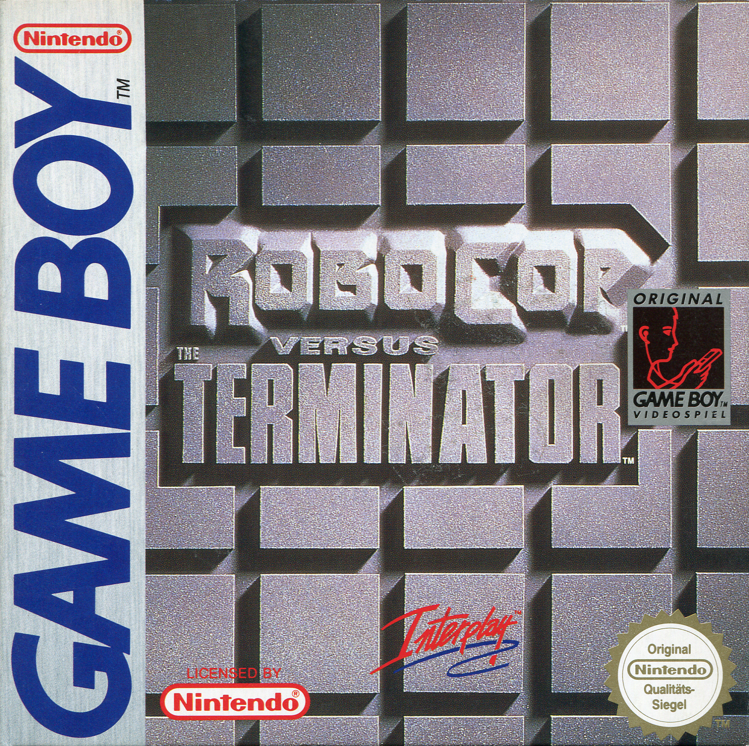 RoboCop Versus The Terminator box art for GameBoy