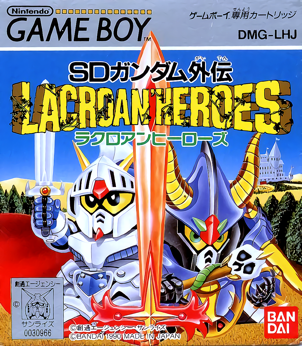 SD Gundam Gaiden Lacroan' Heroes box art for GameBoy