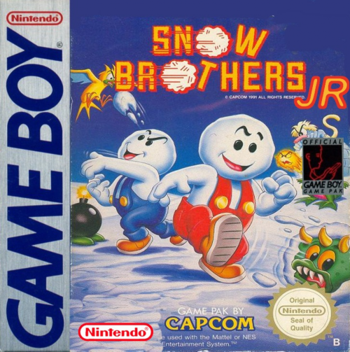 Snow Bros. Jr box art for GameBoy