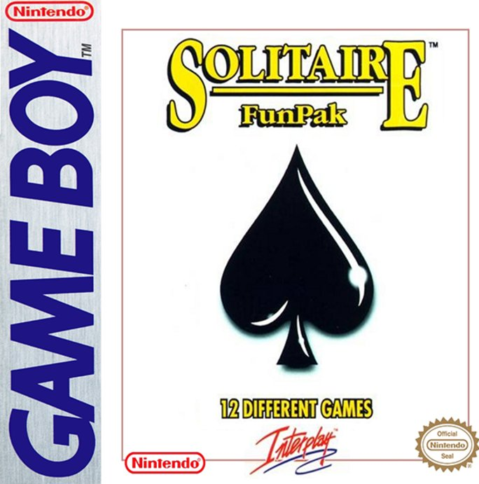 Solitaire Fun Pak box art for GameBoy