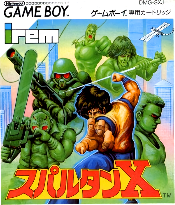 Spartan X box art for GameBoy