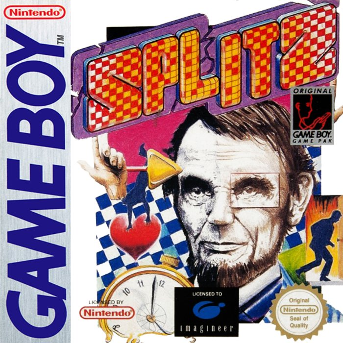 Splitz box art for GameBoy