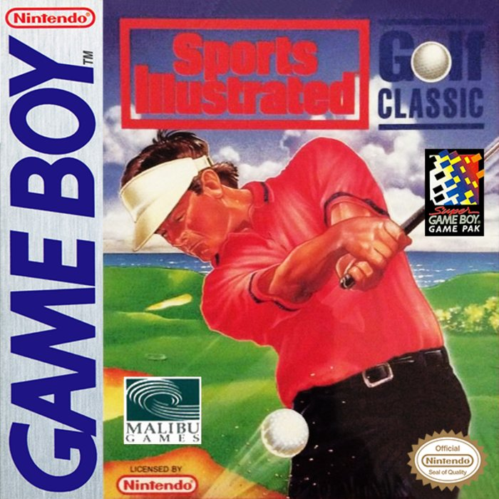 Sports Illustrated Golf Classic box art for GameBoy