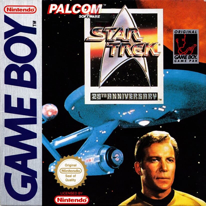 Star Trek 25th Anniversary box art for GameBoy