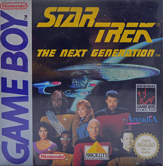 Star Trek the Next Generation box art for GameBoy