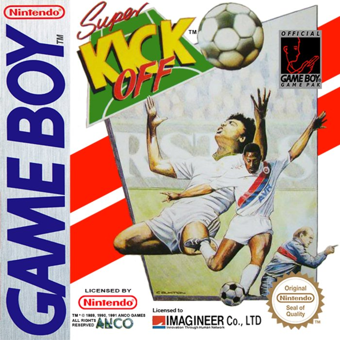 Super Kick Off box art for GameBoy