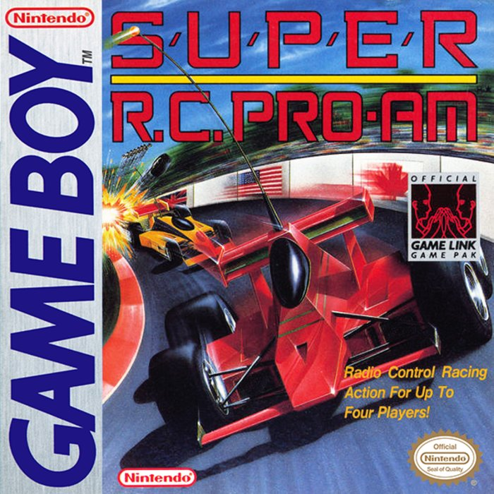 Super R.C. Pro-Am box art for GameBoy