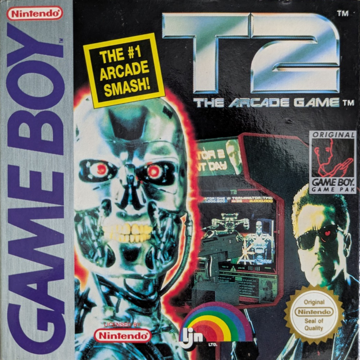 T2: The Arcade Game box art for GameBoy