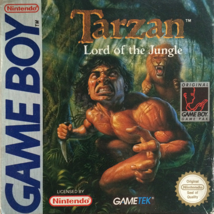 Tarzan Lord of the Jungle box art for GameBoy