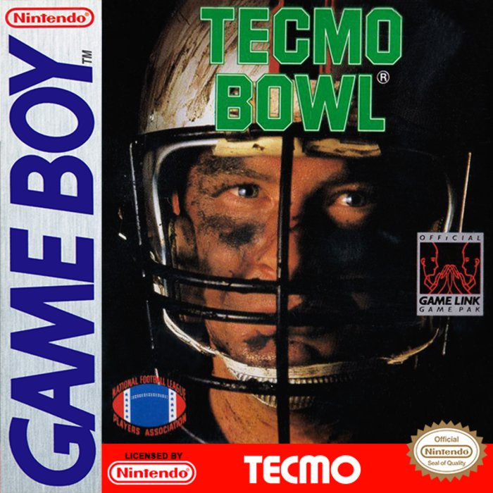 Tecmo Bowl box art for GameBoy