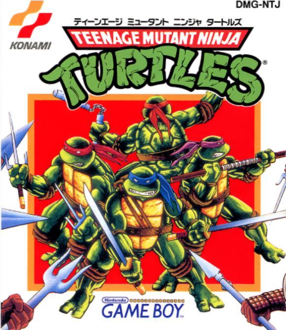 Teenage Mutant Ninja Turtles box art for GameBoy
