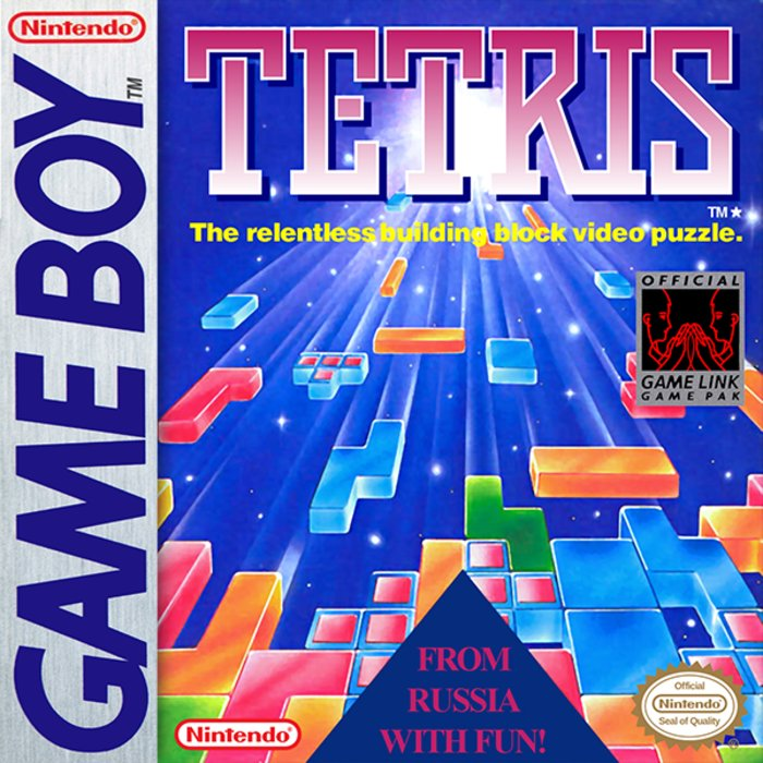 Tetris box art for GameBoy